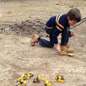 Luke excavating 